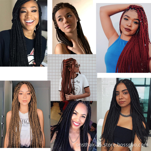 Jumbo Senegalese Twist Braid Hair Extension Havana Crochet Hair Mambo Faux Locs Twist Braiding Crochet Braids Hair Extensions